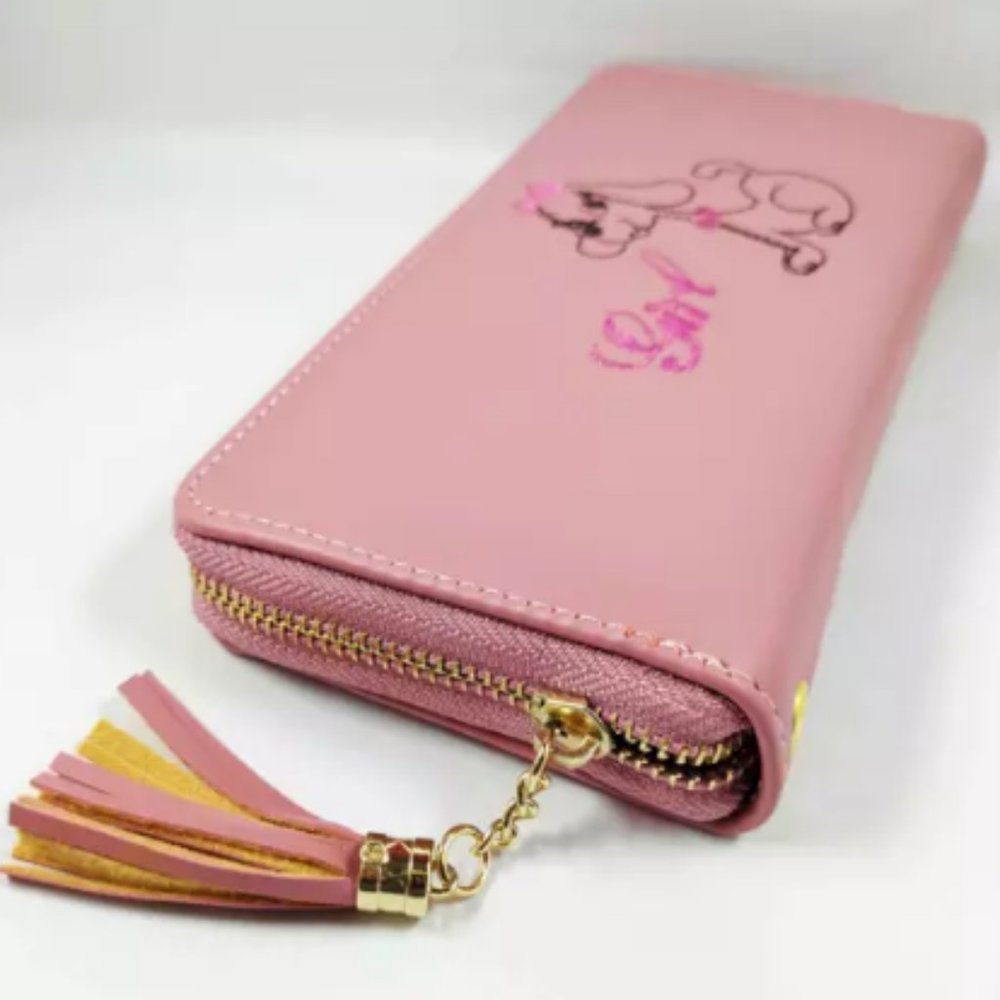 Multi card cash zipper wallet